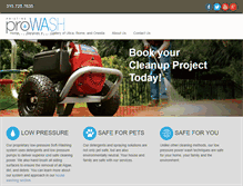 Tablet Screenshot of pristineprowash.com